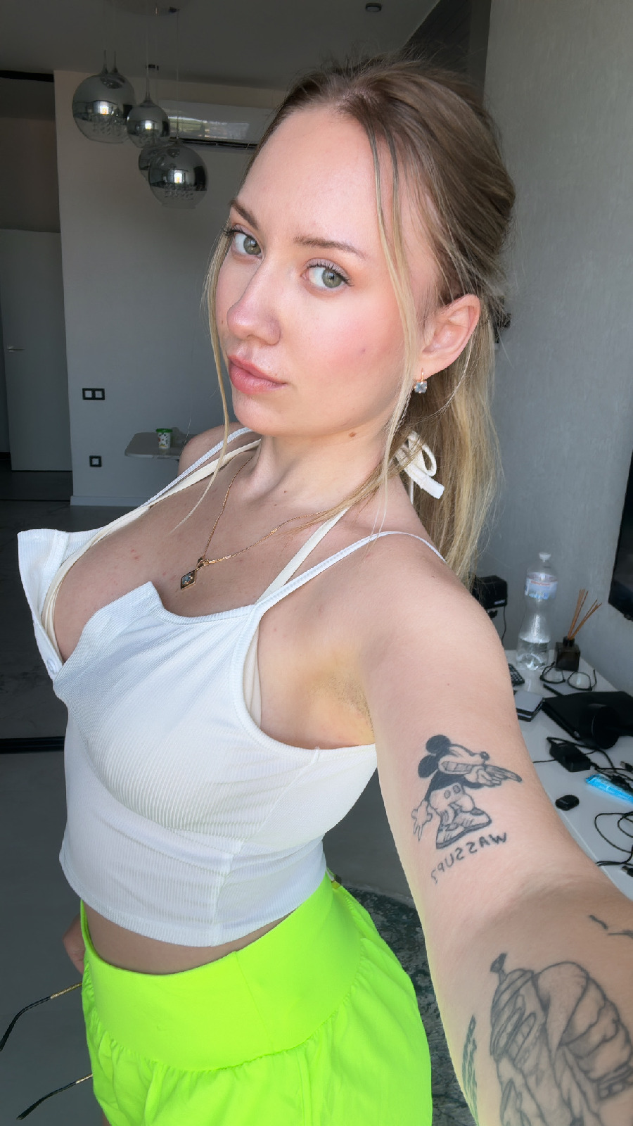 KateV in her underwear in Varanasi